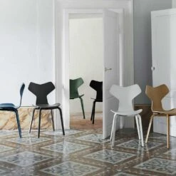 Fritz Hansen Grand Prix Chair - Wooden Legs