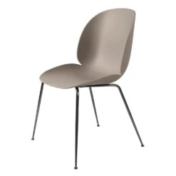 Gubi Beetle Plastic Chair Metal Base