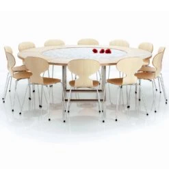 Fritz Hansen Ant Chair 4 Leg Wood Veneer